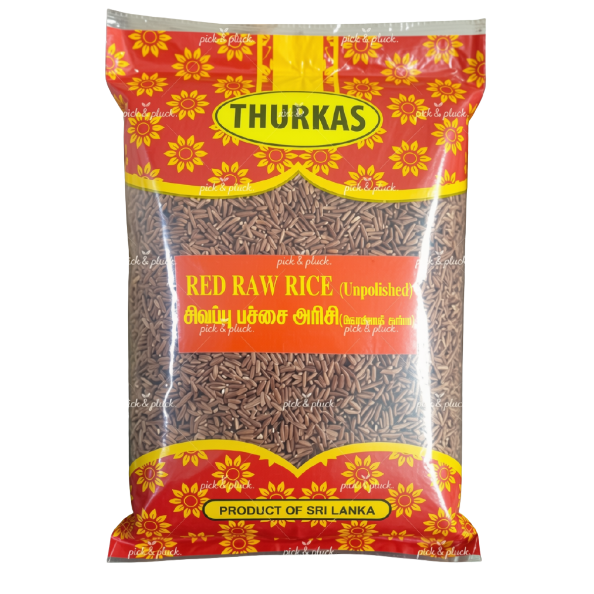 Thurkas Unpolished Red Raw Rice (Koliyal Rice)